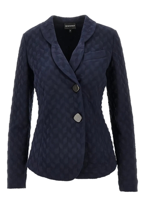 Emporio Armani jacquard blazer - Blue