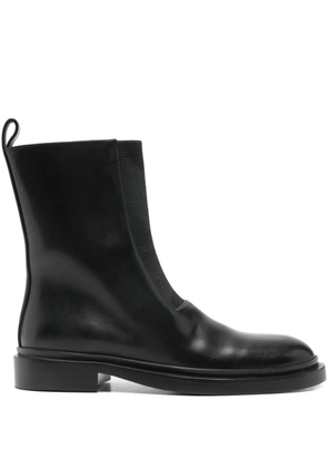 Jil Sander Pre-Owned chunky leather boots - Black