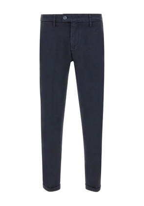 Re-Hash welt-pockets buttoned trousers - Blue