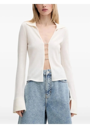FROM FUTURE flared-sleeve cardigan - White