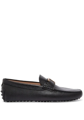 Tod's T Timeless-plaque loafers - Black