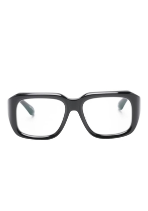 Matsuda rectangle detail glasses - Black