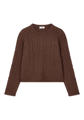 TOMBOY cable-knit sweater - Brown