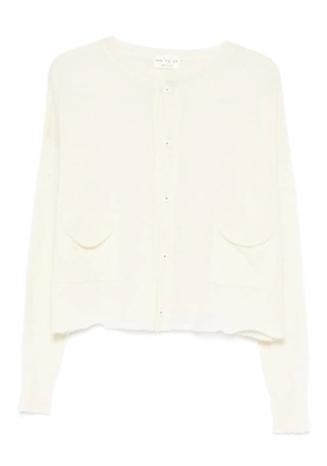 Ma'ry'ya pocket button-fastening cardigan - White