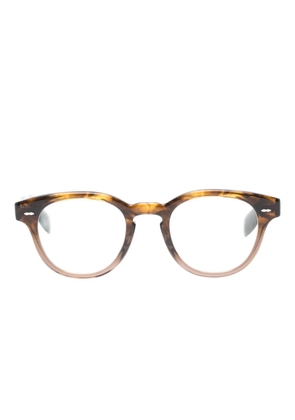 Oliver Peoples Cary Grant round-frame glasses - Brown