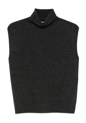 Antonelli roll-neck sleeveless top - Grey