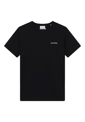 Les Deux flowermarket brady polo shirt - Black