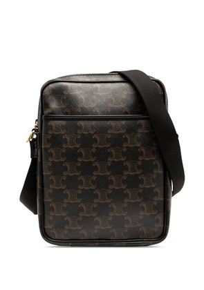 Celine Pre-Owned 2019 Triomphe Coated Canvas Vertical crossbody bag - Brown