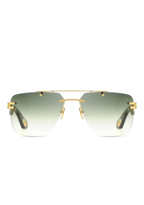 Maybach eyewear The President geometric-frame sunglasses - Brown