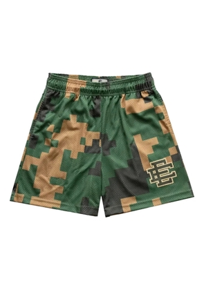 ERIC EMANUEL EE camouflage logo shorts - Green