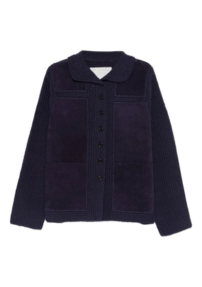 Camiel Fortgens button-fastening crochet cardigan - Purple