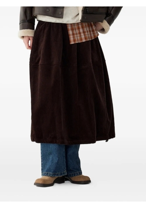 TOMBOY corduroy balloon skirt - Brown
