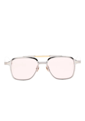Massada White Circle sunglasses - Silver