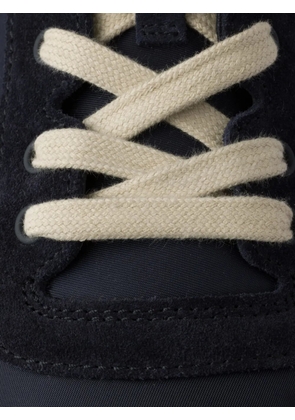 Prada Downtown eyelets-detail suede sneakers - Blue