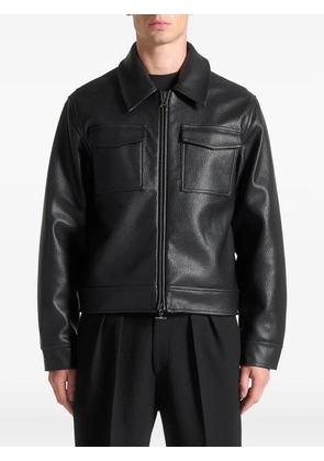 Manière De Voir faux-leather jacket - Black
