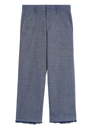 Max Mara frayed trousers - Blue