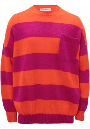 JW Anderson striped crew neck jumper - Pink