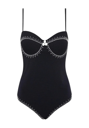 Marysia Salento Maillot button detail one piece - Black