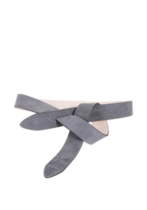 ISABEL MARANT embossed-logo belt - Grey