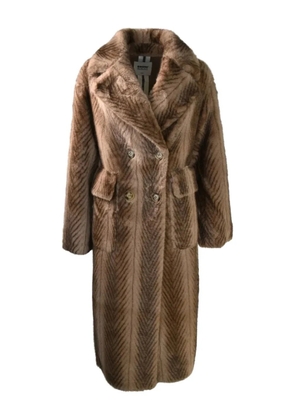 Sword double-breasted flap-pocket coat - Neutrals