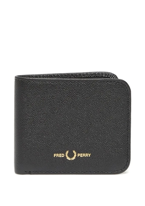 Fred Perry Scotchgrain leather wallet - Black