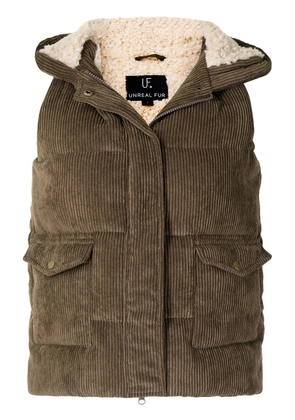 Unreal Fur Berkeley padded vest - Brown