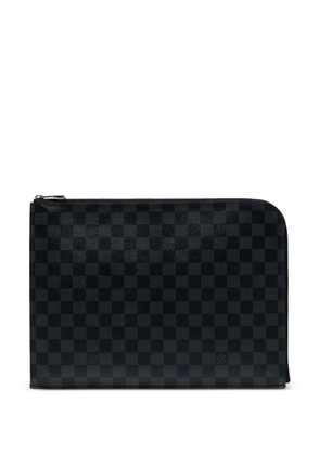 Louis Vuitton Pre-Owned 2016 Damier Graphite Pochette Jour GM clutch bag - Black