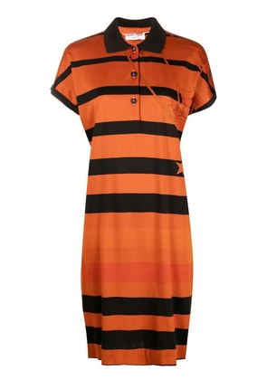 Pierre Cardin Pre-Owned 1980s striped polo dress - Orange