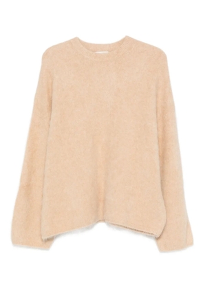 Soft Goat crew-neck long-sleeve knitwear - Brown