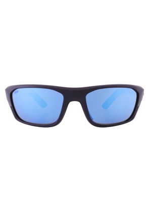 Costa Del Mar WHITETIP PRO Blue Mirror Polarized Glass Rectangular Mens Sunglasses 6S9115 911501 57
