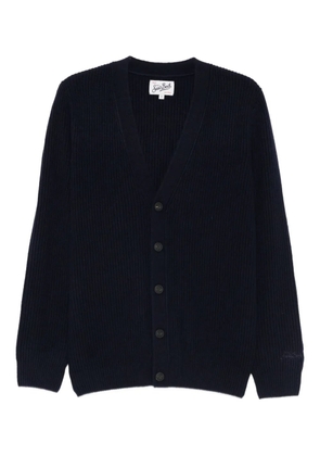 MC2 Saint Barth Herrison ribbed button cardigan - Blue