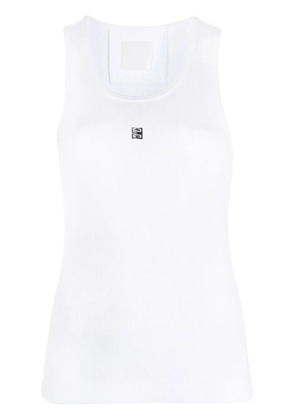 Givenchy 4G-logo plaque sleeveless top - White