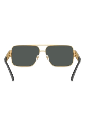 Versace Eyewear geometric logo sunglasses - Gold