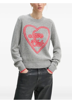 FROM FUTURE heart-graphic pullover - Grey