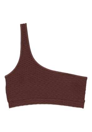 Duskii one-shoulder bikini top - Brown