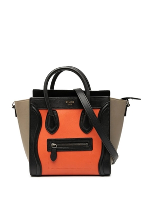 Celine Pre-Owned 2014 Nano Tricolor Leather Luggage Tote satchel - Multicolour