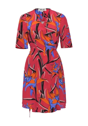 Dvf Vintage printed wrap dress - Red