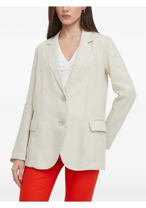 Benetton button pocket linen blazer - Neutrals