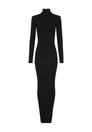 Jean Paul Gaultier long-sleeve cut-out back dress - Black
