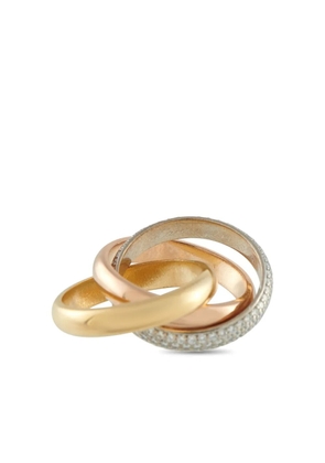 Cartier 18K gold Trinity diamond ring