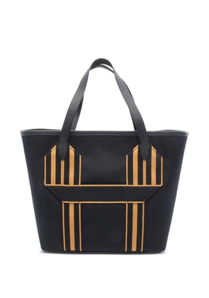 Hermès Pre-Owned 2022 Toile Militaire and Clemence Pursangle tote bag - Black