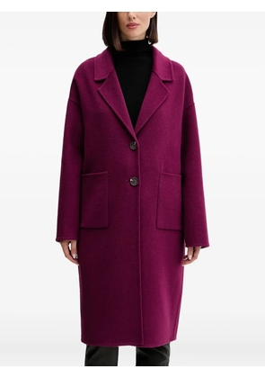 Benetton button patch-pocket coat - Pink