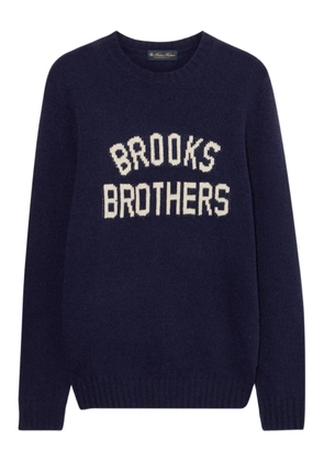Brooks Brothers Shetland-wool long-sleeve sweater - Blue