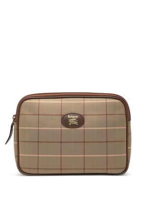 Burberry Pre-Owned 20th Century Vintage Check Canvas clutch bag - Brown