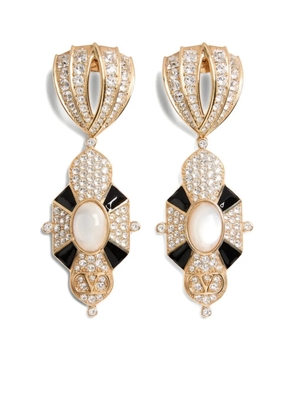 Valentino Garavani Pas Plus crystal-embellished earrings - Gold