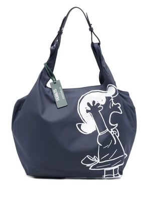 Coccinelle x Peanuts Nº10 graphic-print shoulder bag - Blue