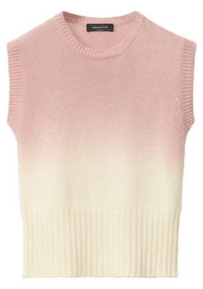 Fabiana Filippi gradient effect vest - Pink