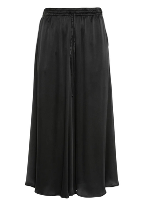 P.A.R.O.S.H. silk midi skirt - Black