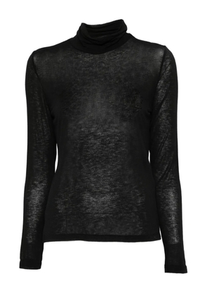 Marella turtleneck long-sleeve top - Black