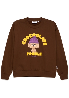 CHOCOOLATE graphic-print sweatshirt - Brown